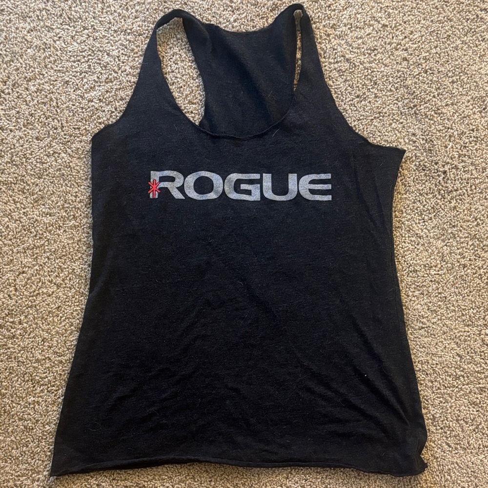 Rogue Women's Black Tank Top with Logo